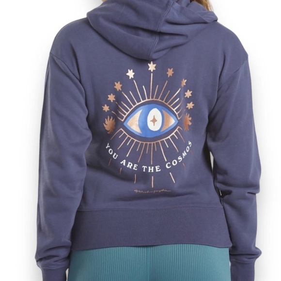 Spiritual Gangster Jackets & Blazers - Spiritual Gangster You are  the Cosmos Hoodie Jacket Navy Size Small